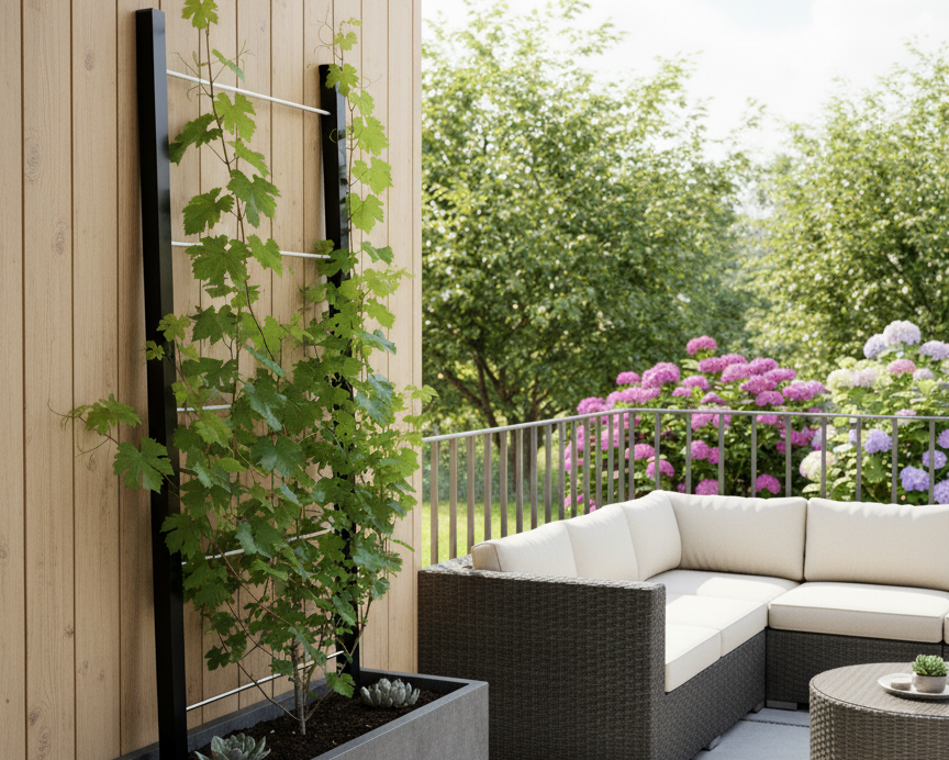 Rankgitter Balkon: Kompakte Rankhilfen