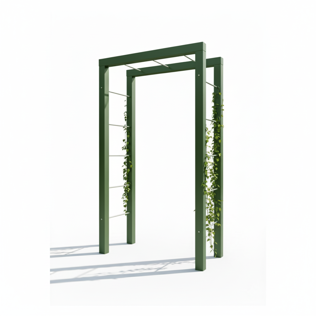Rosenbogen in RAL 6005 Grün